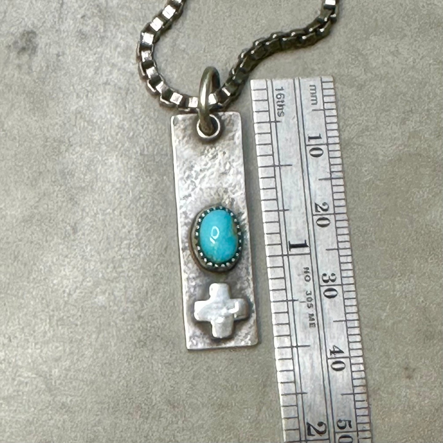 Unisex Crossroads Pendant on Venetian Box Chain