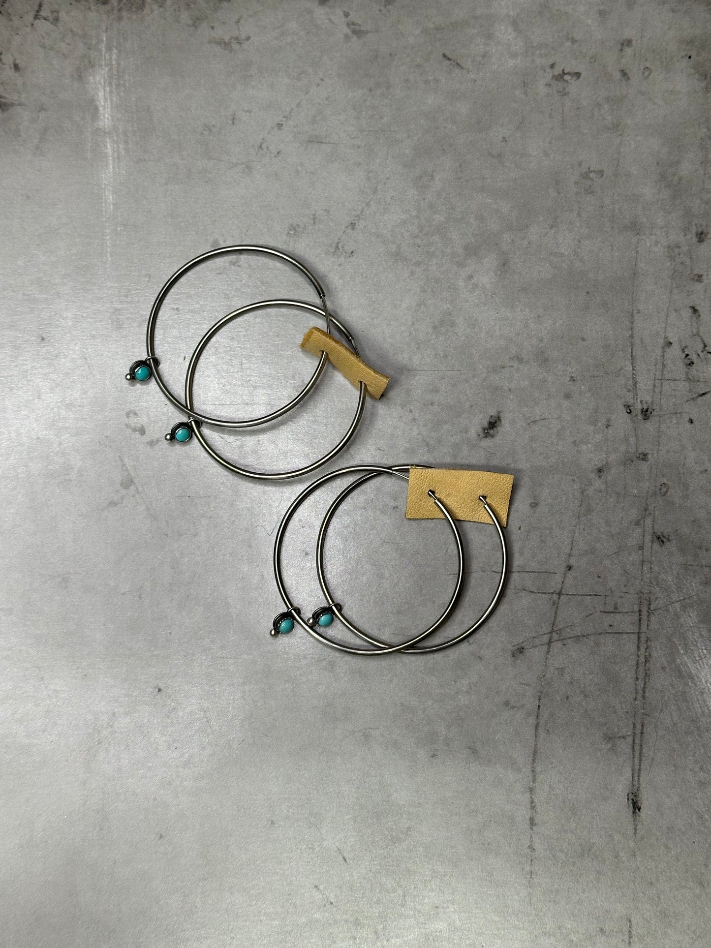 PREORDER - Infinite Simplicity Hoops with Sawtooth Bezel
