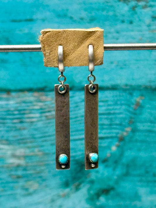 Made to Order - Saturday Turquoise Huggie Earrings