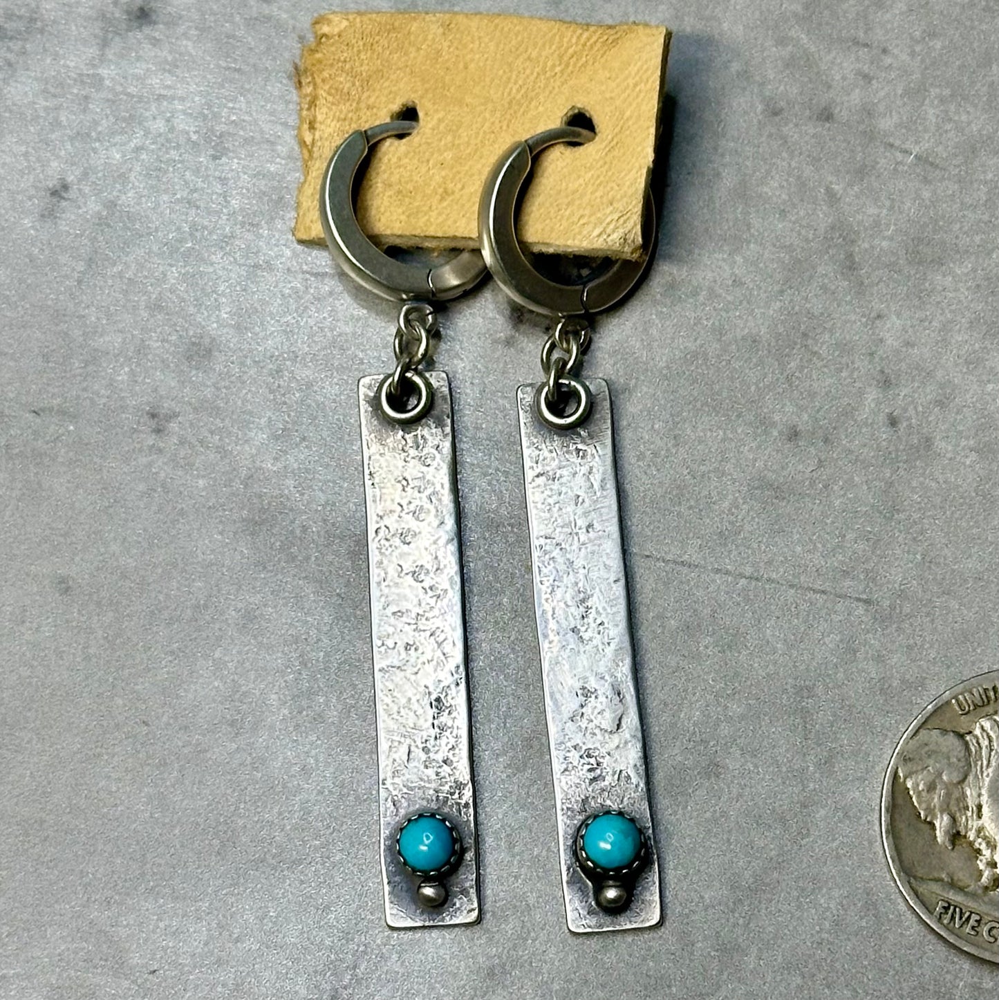 Made to Order - Saturday Turquoise Huggie Earrings