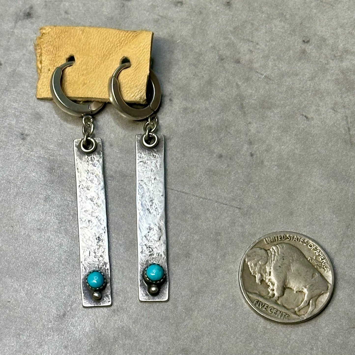 Made to Order - Saturday Turquoise Huggie Earrings